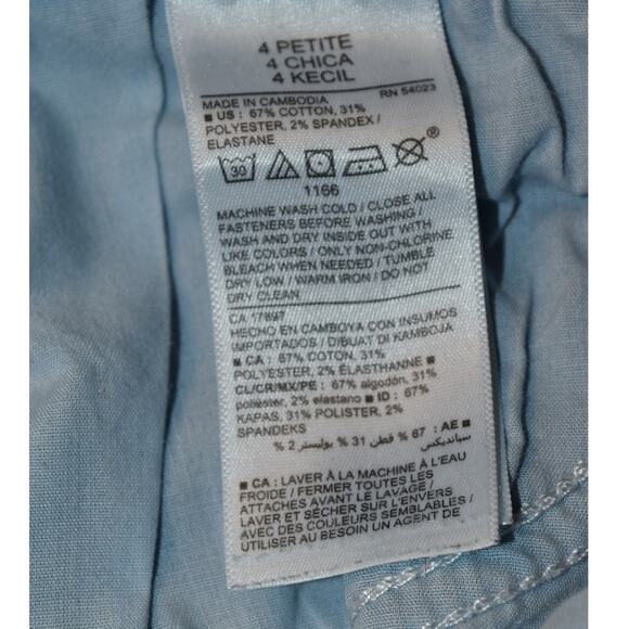 Old Navy Mid-Rise Kicker Boot Cut Women's 4 Petite Denim Jeans Distressed Light - Picture 6 of 8